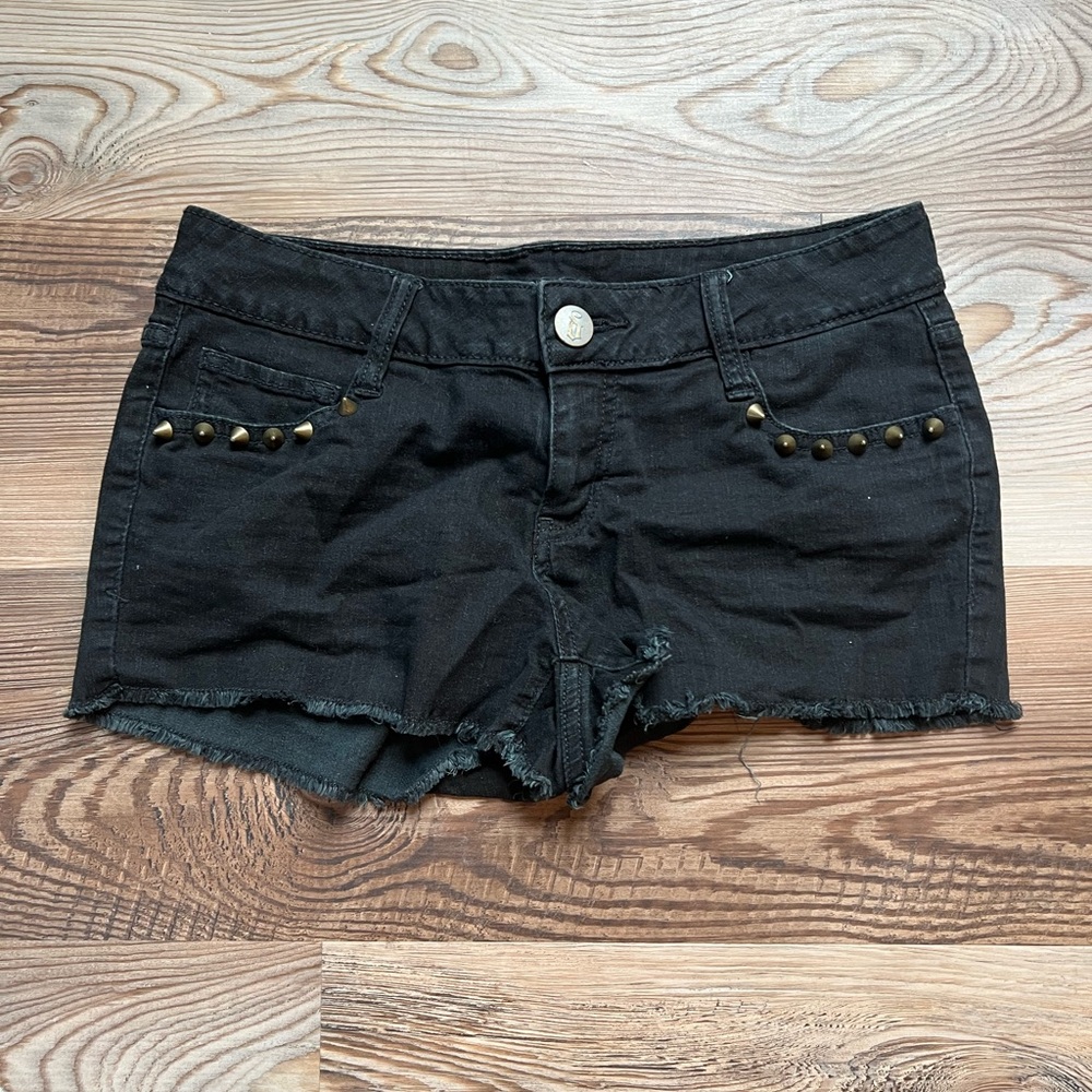 Decree black Jean shorts